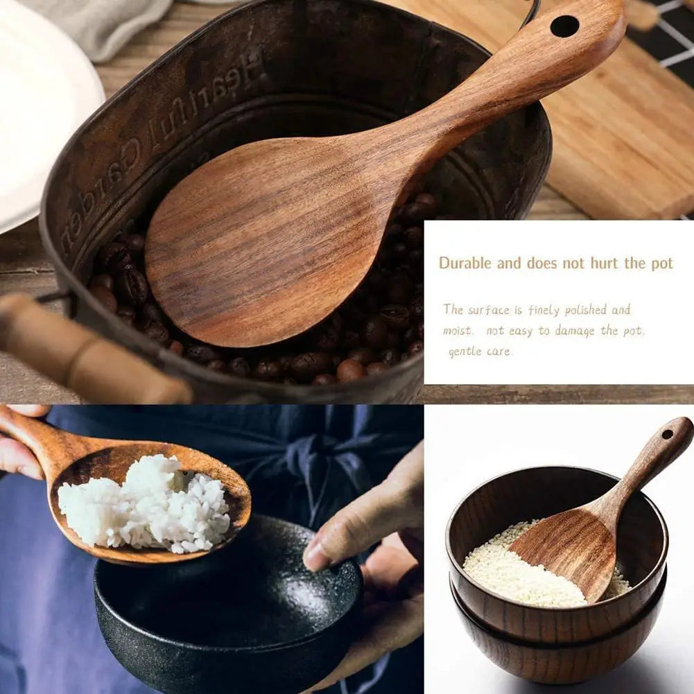 Wood Rice Spoon Rice Paddle Scoop