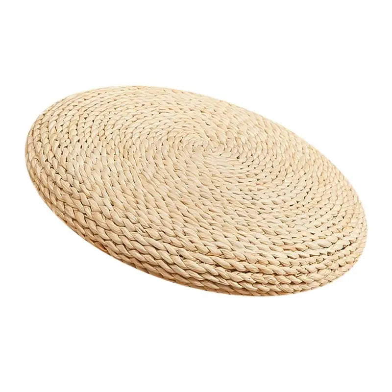 1 Pc Natural Handmade Straw Weaving Cushion