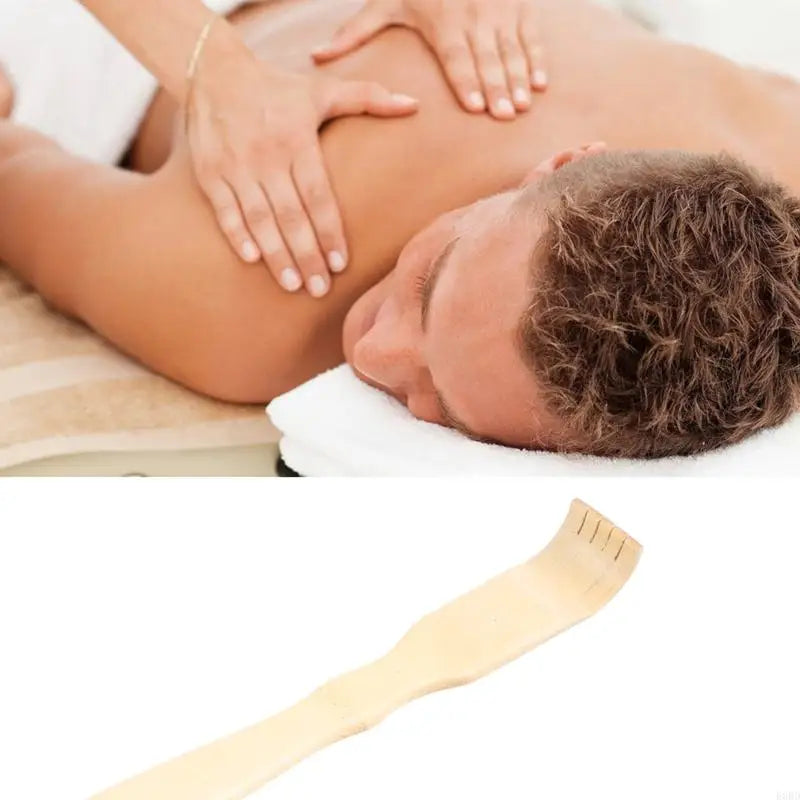 Wooden Body Roller Backscratcher Durable Bamboo Massager Back