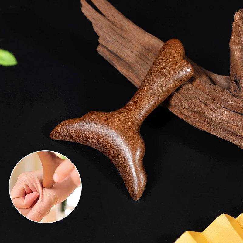Sandalwood Meridian Acupuncture Massage Comb Guasha Board