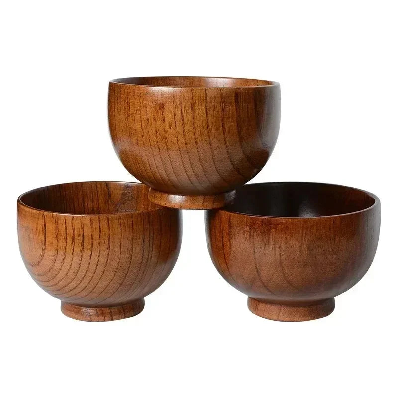 Wooden Bowl Round Large Soup Bowl