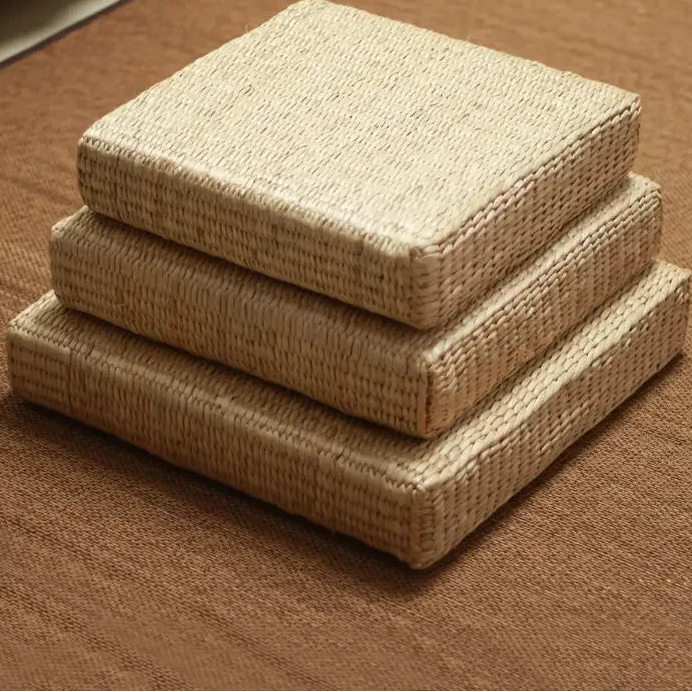Square Straw Woven Rice Futan Mat