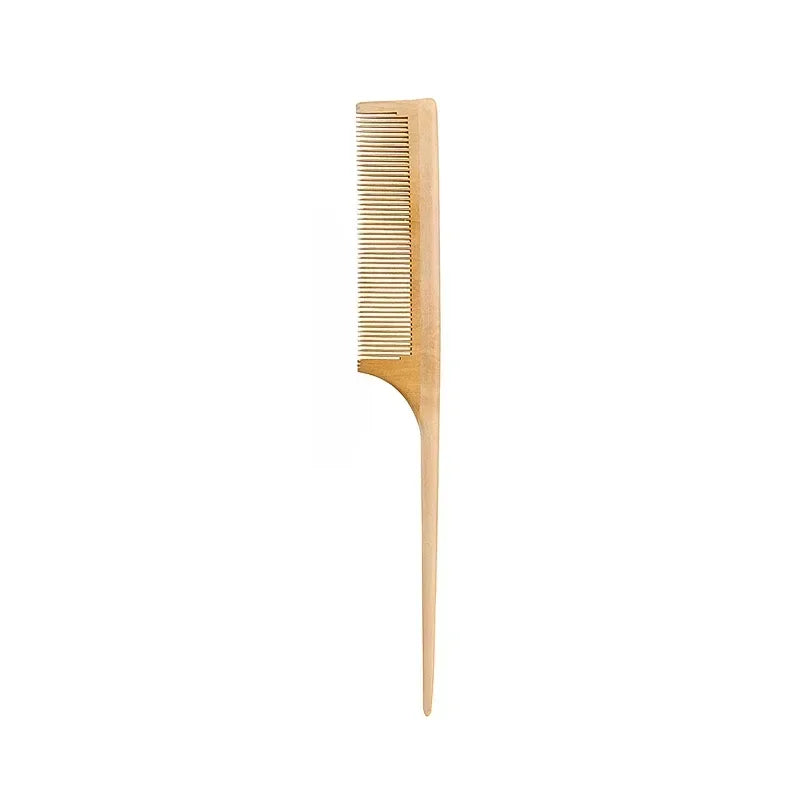 Natural Bamboo Wooden Hair Comb Anti-Static Afro Fork Combs