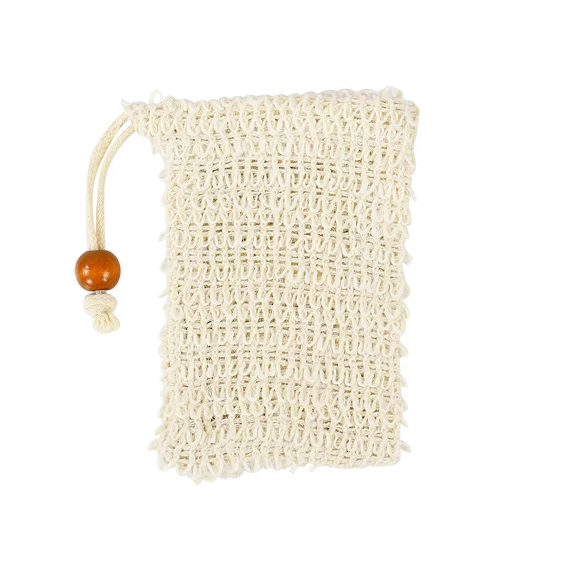 Natural Sisal Soap Bags Shower Bath Exfoliating