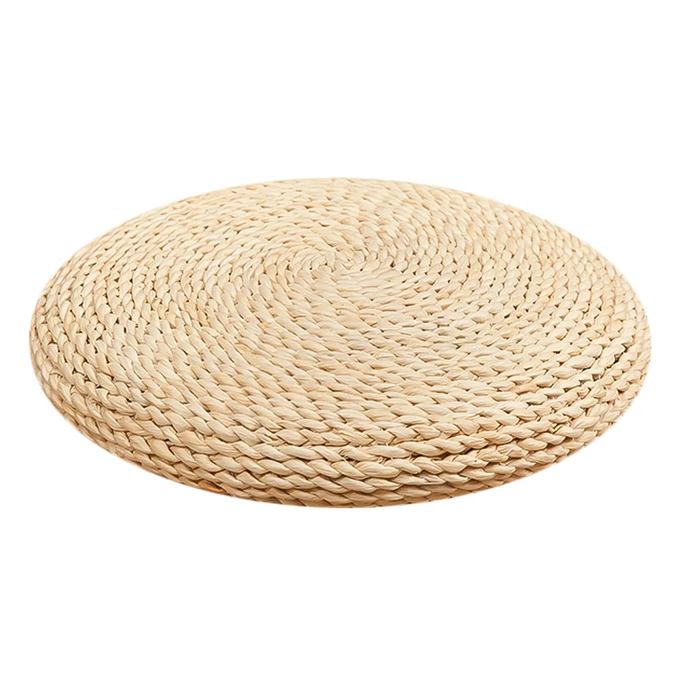 1 Pc Natural Handmade Straw Weaving Cushion