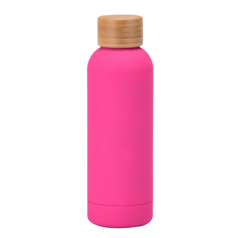 500ml Thermos Cup With Bamboo Lid