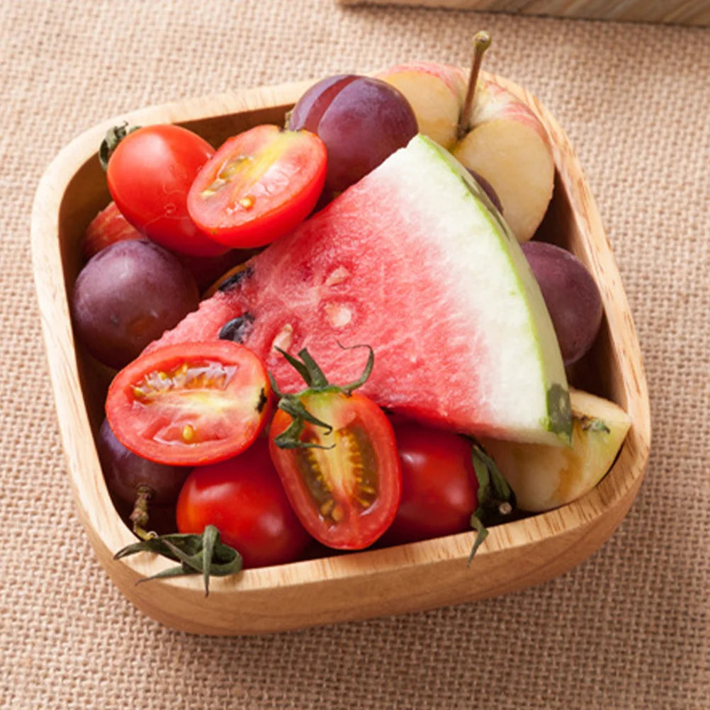 Natural Wooden Bowl for Salad Soup