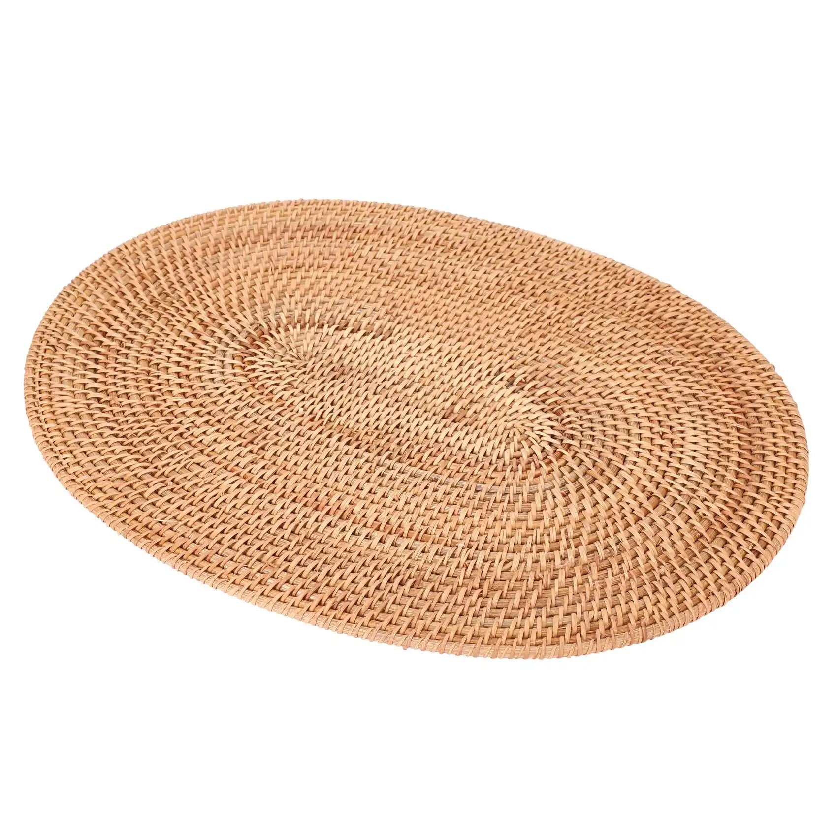 Rattan Woven Placemats Oval Round Table Mats
