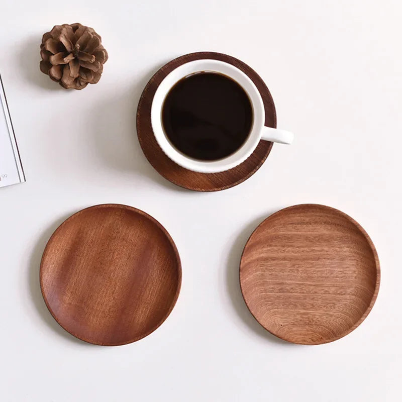 Solid Wood Serving Tray Oval Tea Tray