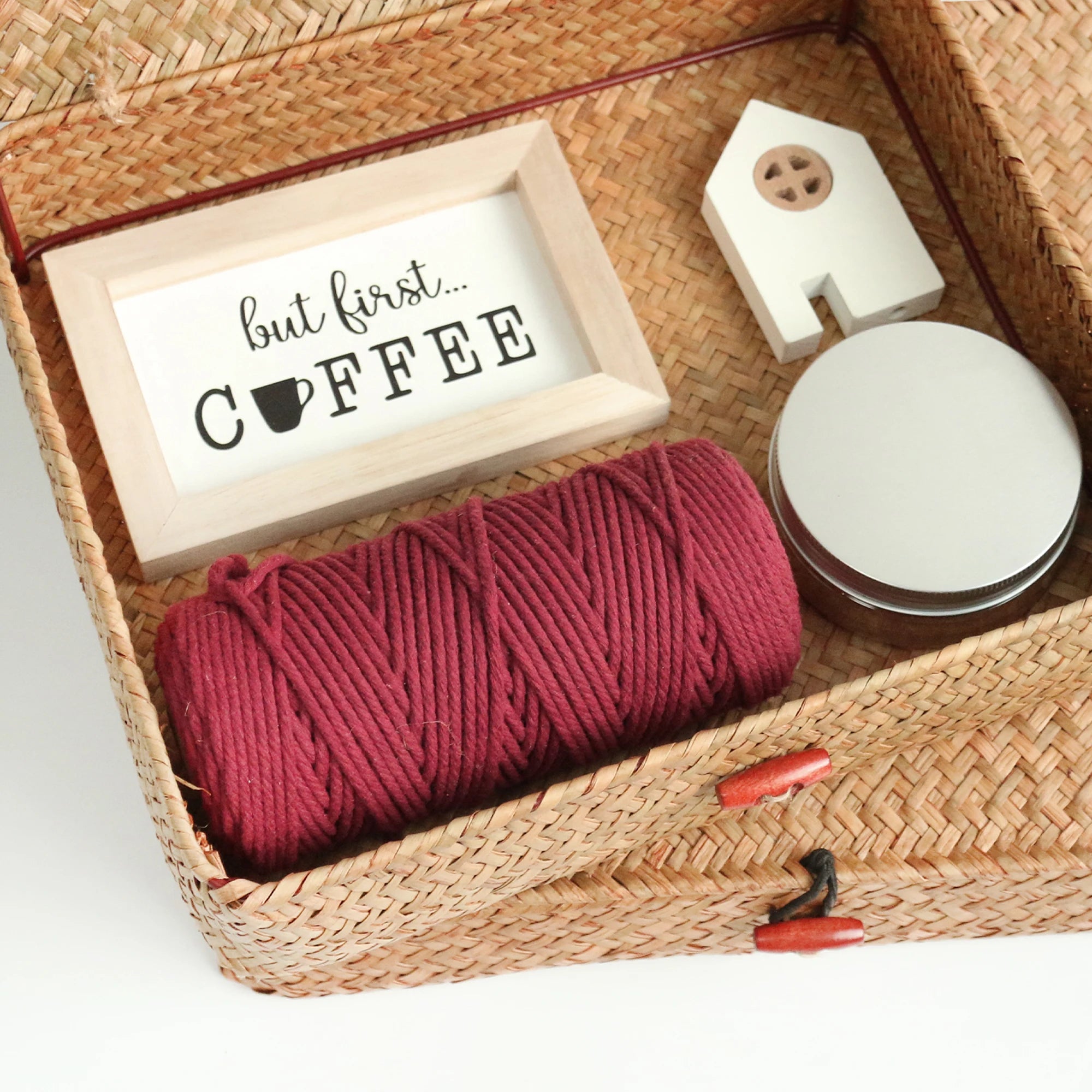 2 Pcs Seagrass Baskets With Lid Wicker Storage Basket