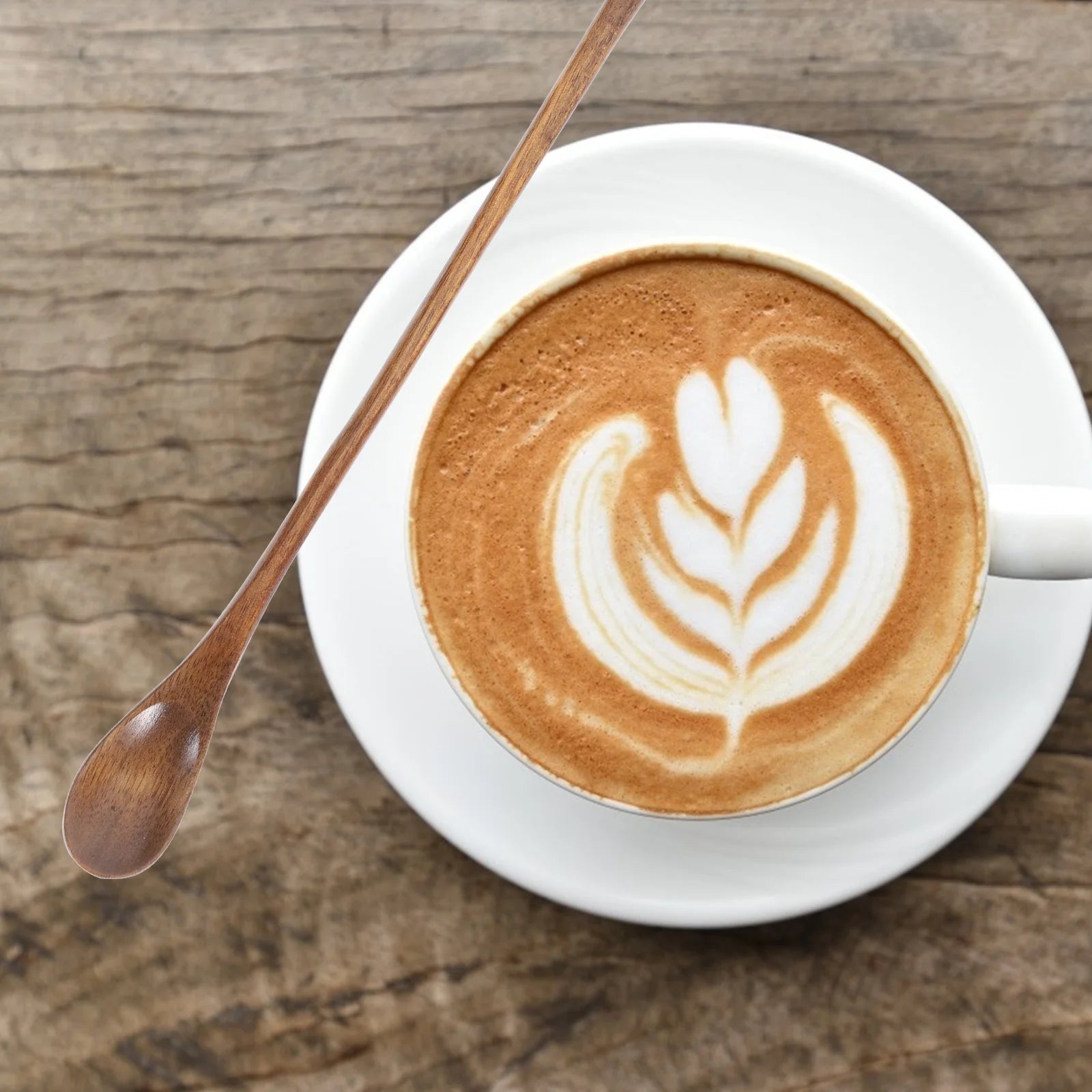 Long Wooden Spoon For Eating