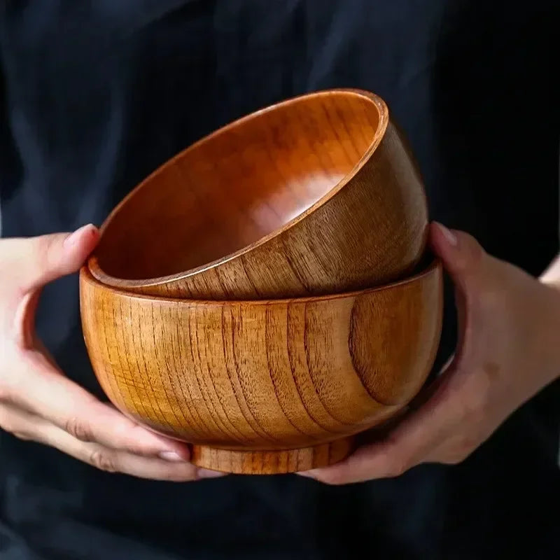 Wooden Bowl Round Large Soup Bowl