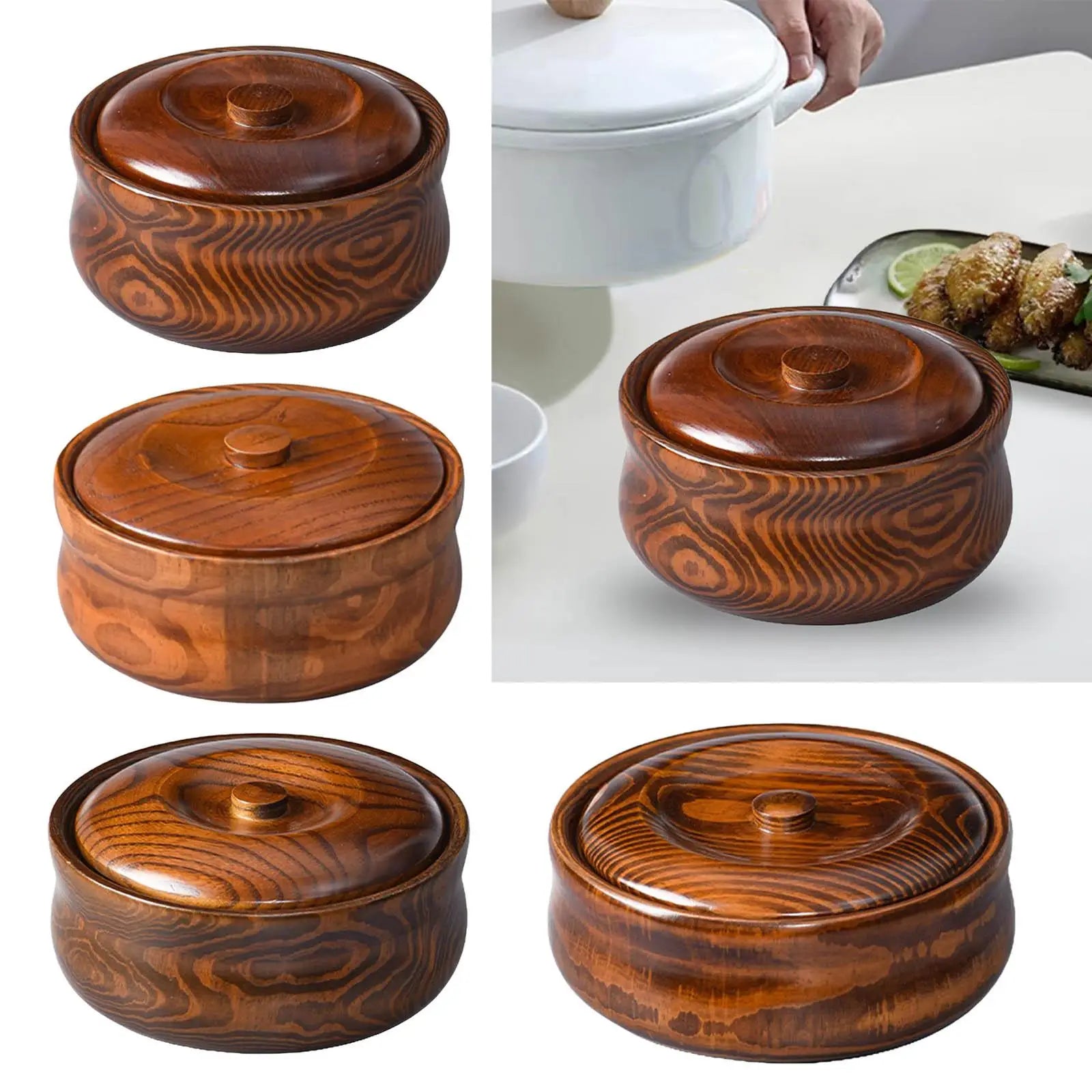 Wooden Bowl Wooden Ramen Bowl