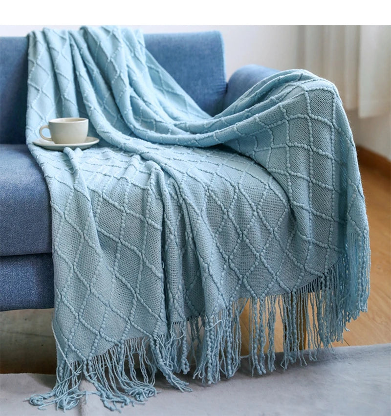Fall Black Throw Blanket