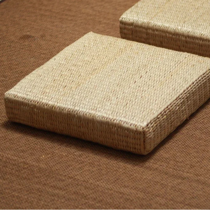 Square Straw Woven Rice Futan Mat