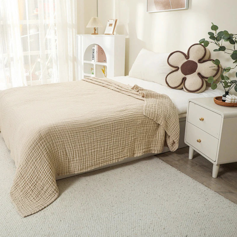 100% Cotton Muslin Throw Blanket