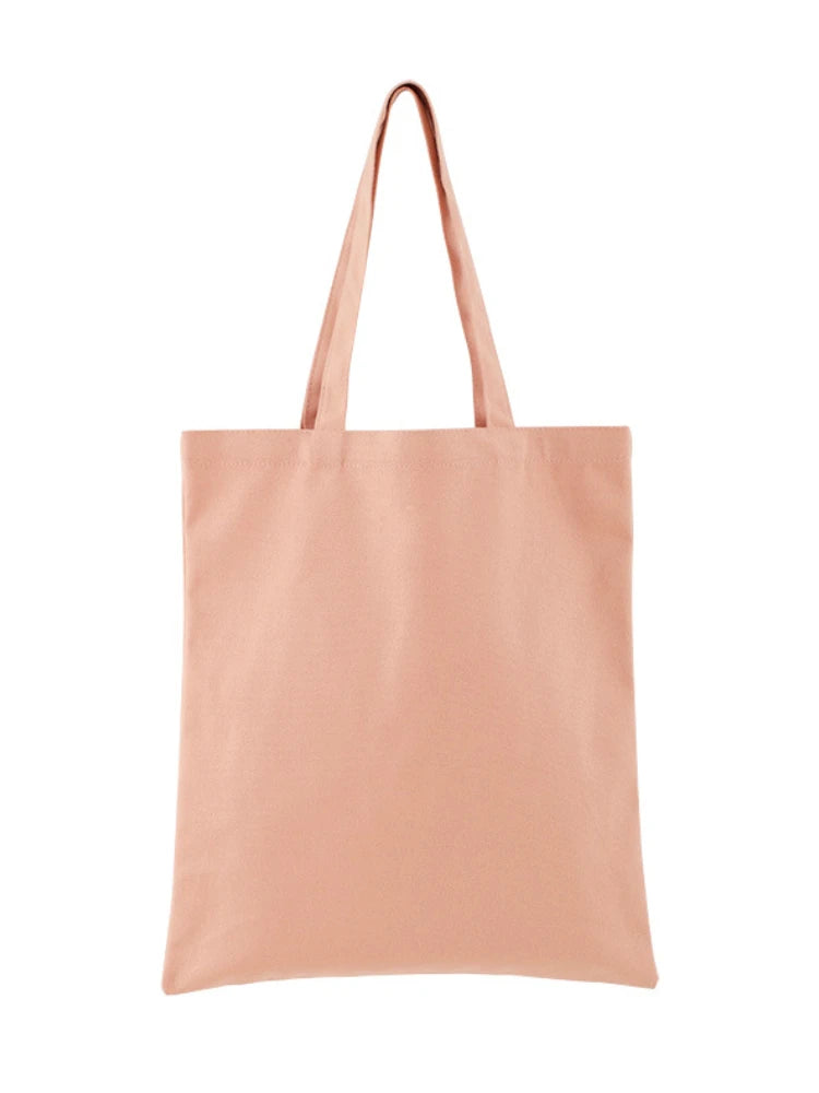 Macaron Cotton Handbag Women Girls Canvas Bags