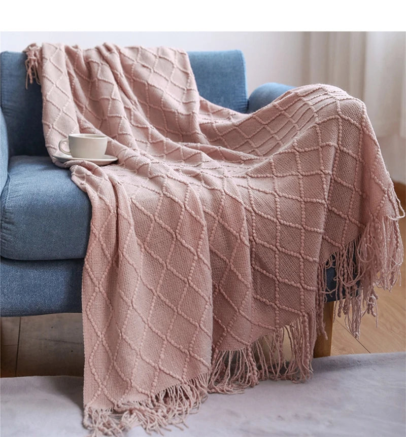 Fall Black Throw Blanket
