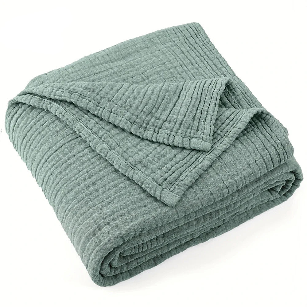 100% Cotton Muslin Throw Blanket