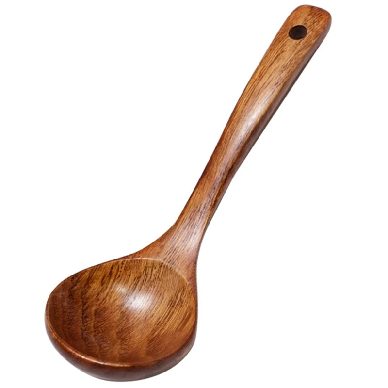 Wooden Soup Spoon Long Handle