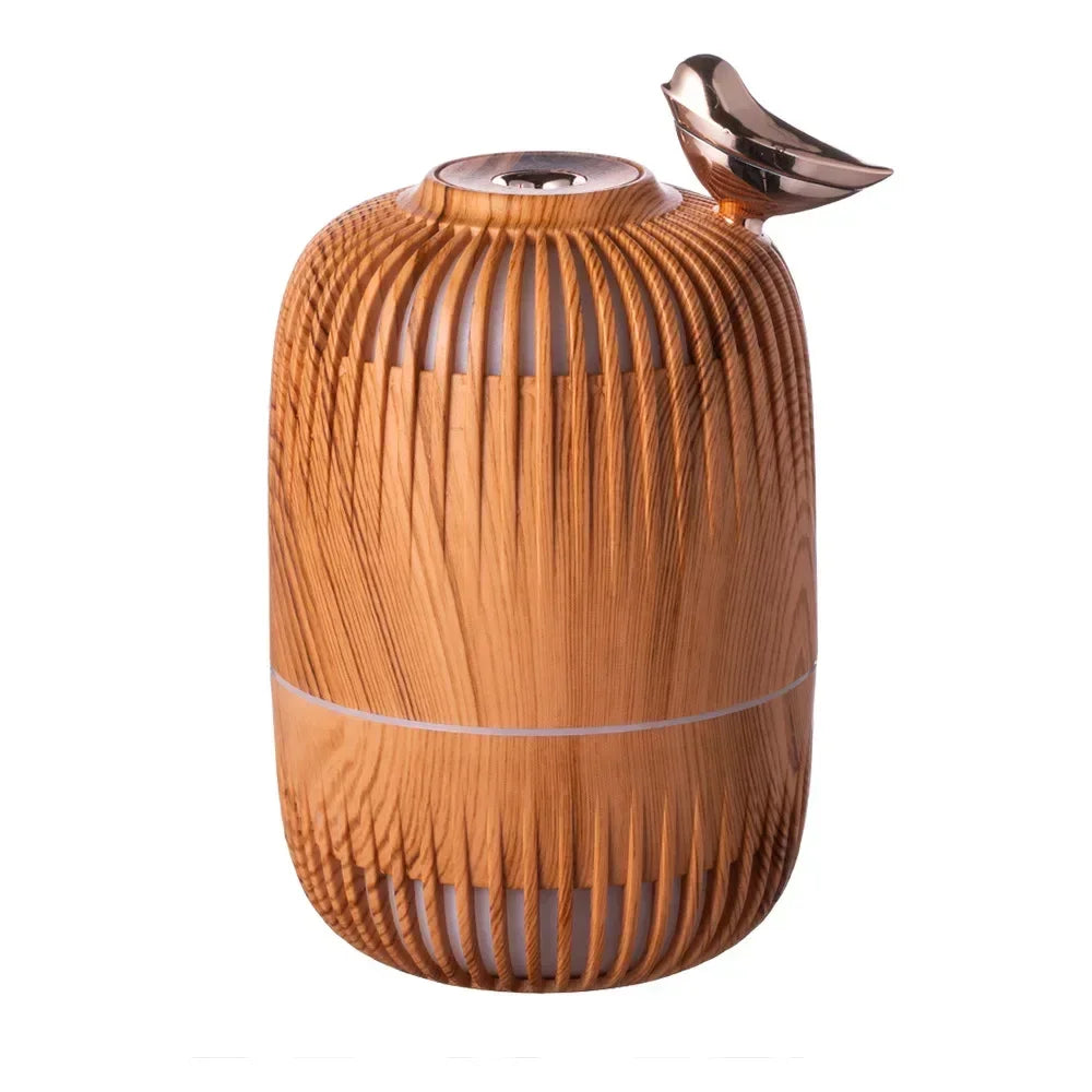 Wood Grain Mini Ultrasonic Humidifier
