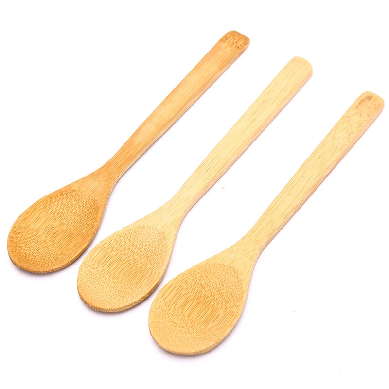 1Pc Wooden Spoon Ecofriendly Tableware Bamboo Scoop