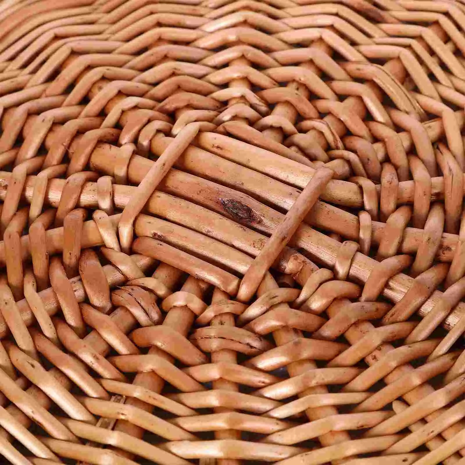 Handwoven Wicker Natural Rattan Storage Basket