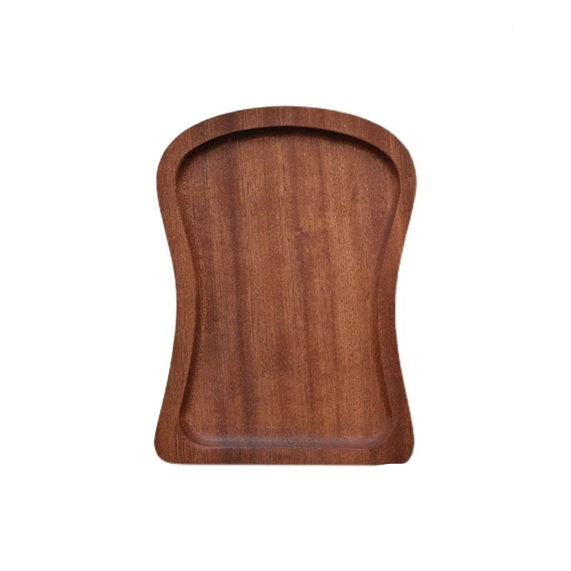 Solid Wood Serving Tray Oval Tea Tray