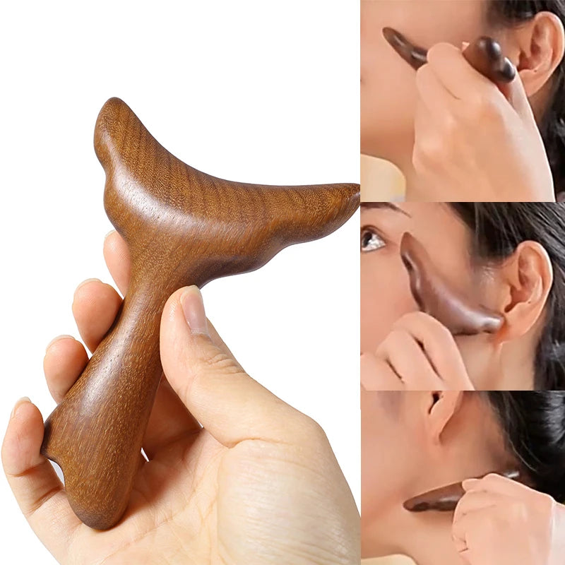Sandalwood Meridian Acupuncture Massage Comb Guasha Board