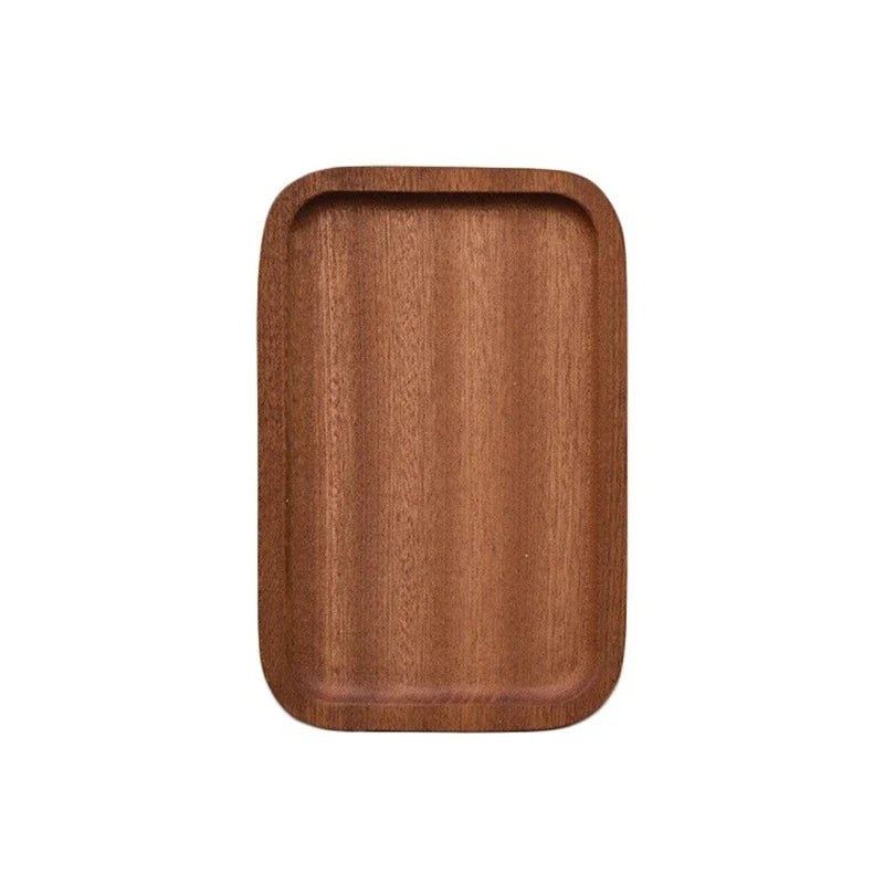 Solid Wood Serving Tray Oval Tea Tray