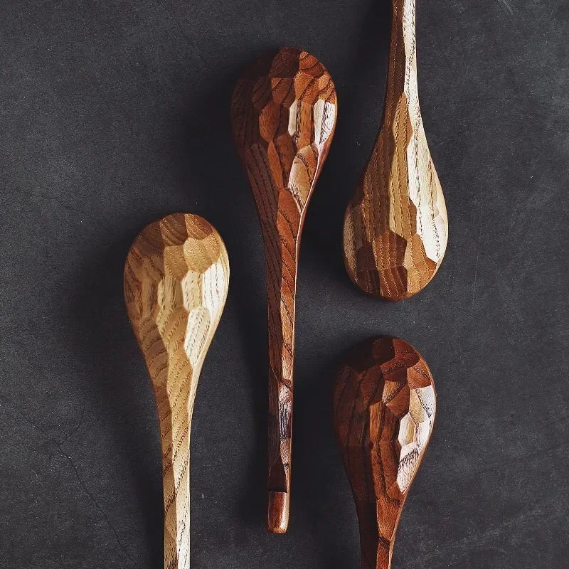 2Pcs Wooden Spoon Long Handled