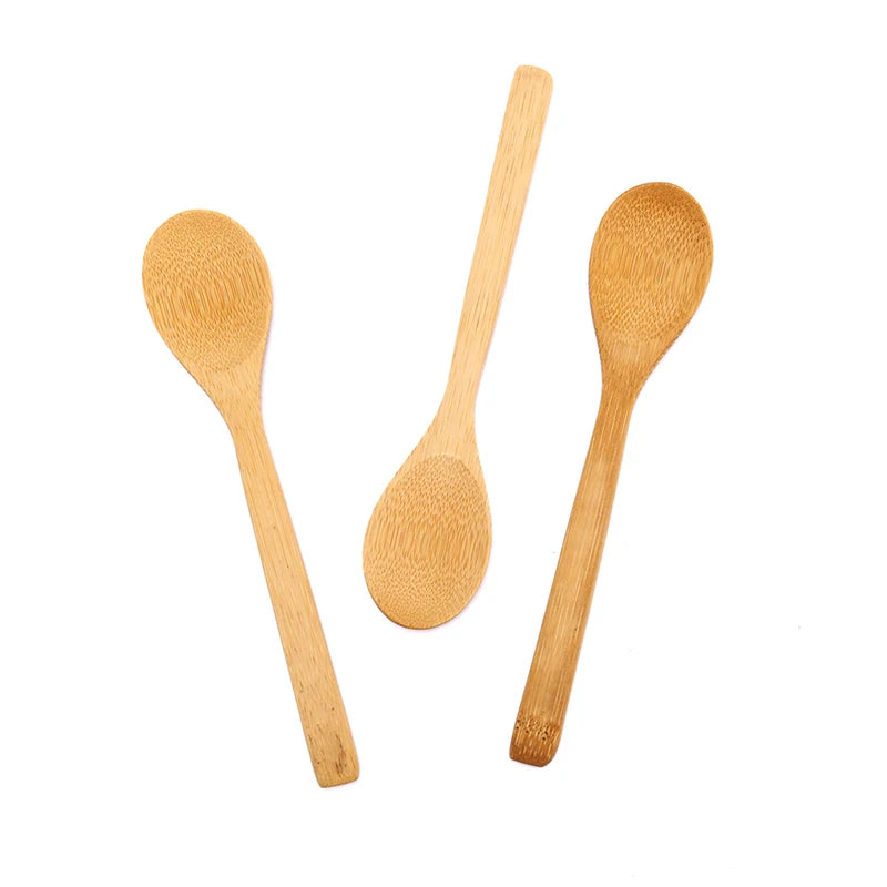 1Pc Wooden Spoon Ecofriendly Tableware Bamboo Scoop