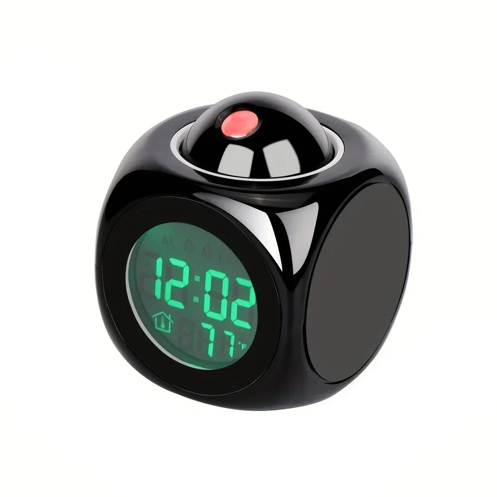 Projection Clock English Voice Chime Art Multifunctional Electronic Clock