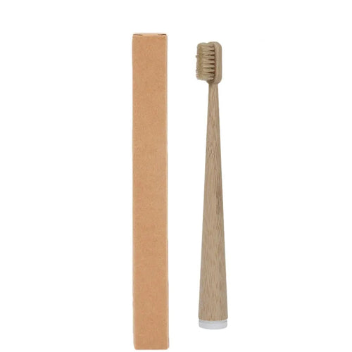 4-Pack Natural Bristle Bamboo Toothbrushes