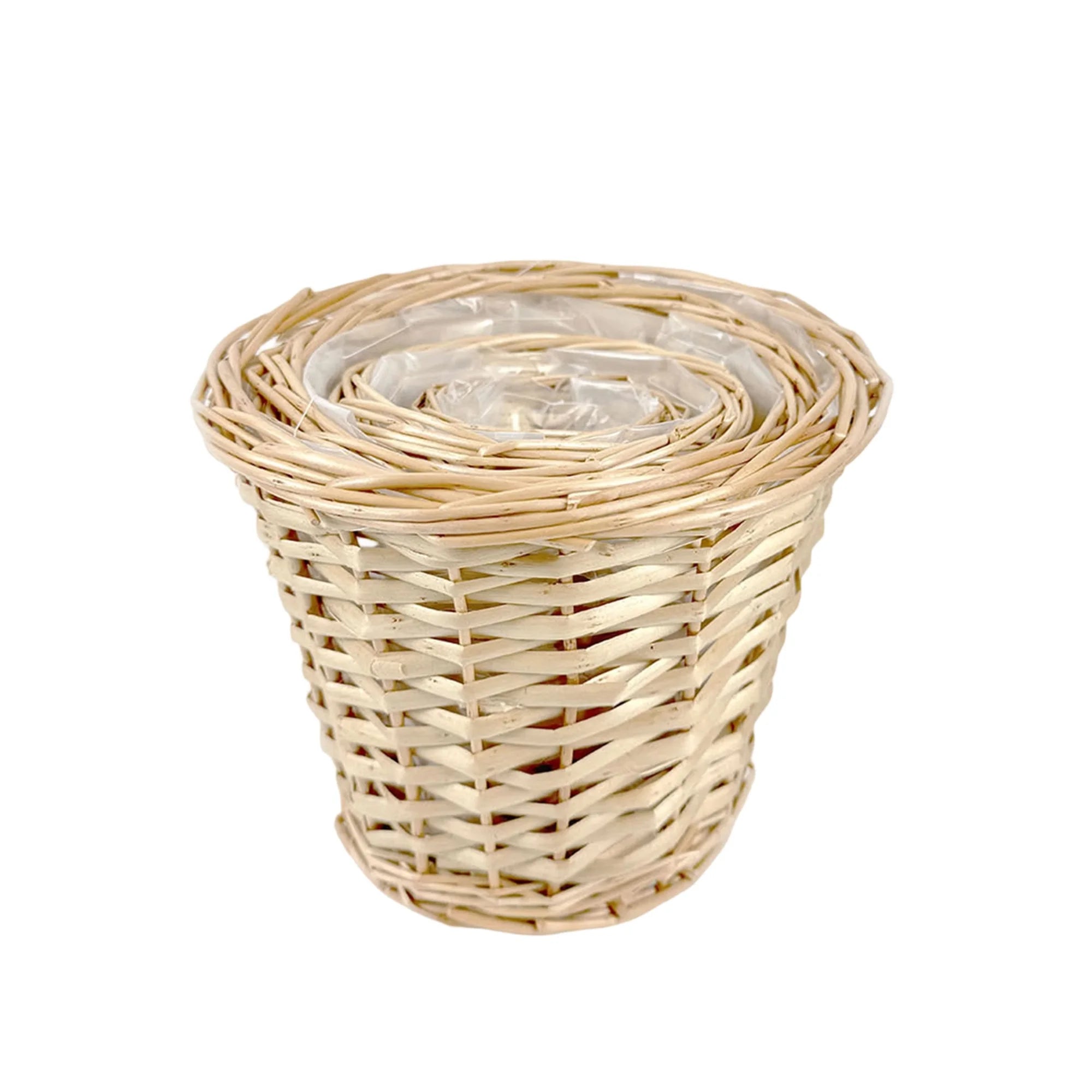 Handwoven Rattan Flower Pots