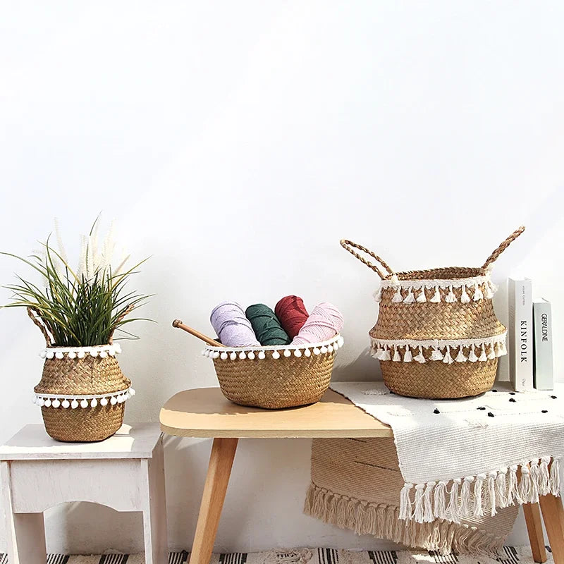 Handmade Bamboo Storage Baskets